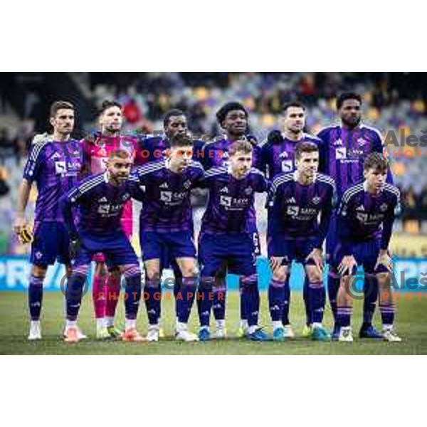 Team Maribor starting eleven during Prva liga Telemach football match between Maribor and Nafta 1903 in Ljudski vrt, Maribor, Slovenia on December 8, 2024. Photo: Jure Banfi