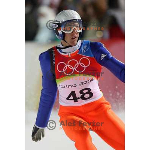 Keuttel at 120 m individual ski jumping event in Pragelato at Torino 2006 Winter Olympic games, Italy on February 18, 2006