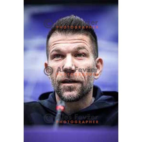 Bostjan Cesar, head coach of Maribor during press conference in Ljudski vrt, Maribor, Slovenia on January 2, 2025. Photo: Jure Banfi