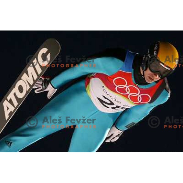 Neumayer at 120 m individual ski jumping event in Pragelato at Torino 2006 Winter Olympic games, Italy on February 18, 2006