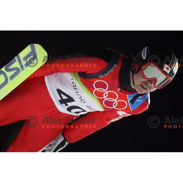 Okabe at 120 m individual ski jumping event in Pragelato at Torino 2006 Winter Olympic games, Italy on February 18, 2006