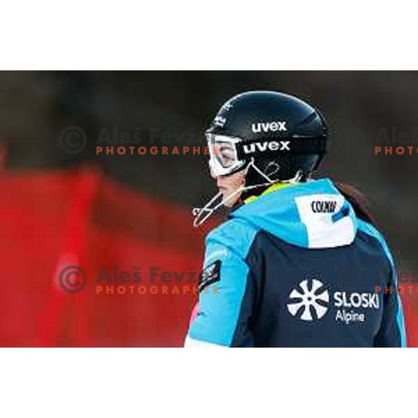 Andreja Slokar at Audi FIS Ski World Cup 2024/2025 Slalom in Kranjska Gora, Slovenia on January 5, 2025