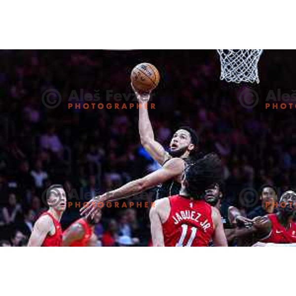 In action during NBA 2024/2025 Regular season game between Miami Heat and Brooklyn Nets in Kaseya Center in Miami, Florida, USA on December 23, 2024