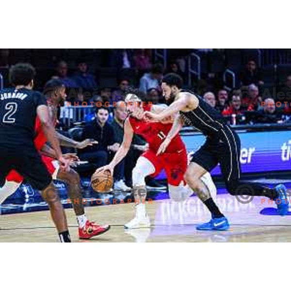 In action during NBA 2024/2025 Regular season game between Miami Heat and Brooklyn Nets in Kaseya Center in Miami, Florida, USA on December 23, 2024