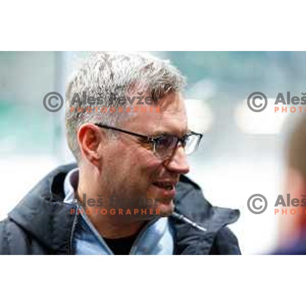 Alexandre Lefebvre at IceHL regular season 2024/2025 ice-hockey match between SZ Olimpija and Pustertal Wolfe in Ljubljana, Slovenia on January 8, 2025