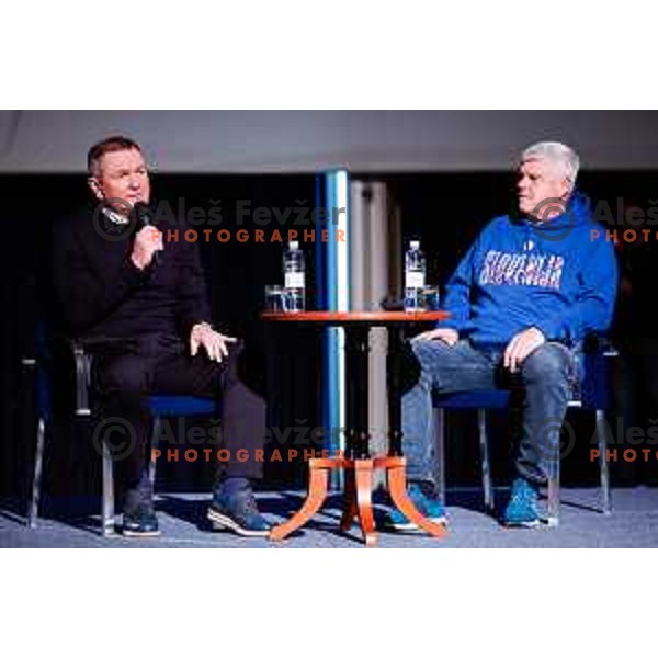 Matjaz Kek and Brane Elsner during Slovenia Football Association UEFA PRO Seminar for football coaches in Grand Hotel Bernardin in Portoroz, Slovenia on January 11, 2025