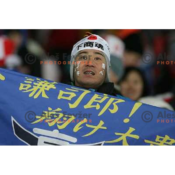 Noriaki Kasai (JPN) at 120 m individual ski jumping event in Pragelato at Torino 2006 Winter Olympic games, Italy on February 18, 2006