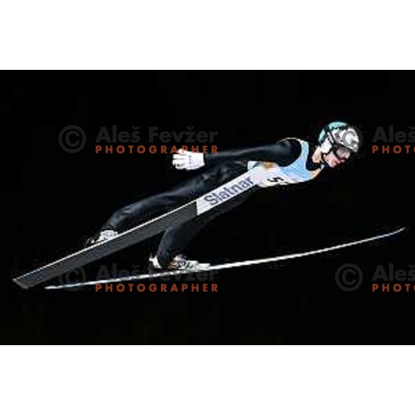 Maksim Bartolj competes in Ski jumping individual and team National Championship, Planica, Slovenia on January 14, 2025