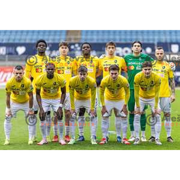 Team Bravo starting eleven during Prva liga Telemach football match between Celje and Bravo in Stadion z’dezele, Celje, Slovenia on February 1, 2025. Photo: Jure Banfi