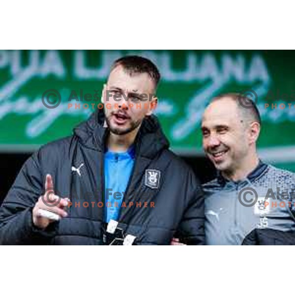 Of Olimpija In action during Prva liga Telemach 2024/2025 football match between Olimpija and Primorje in Ljubljana, Slovenia on February 2, 2024