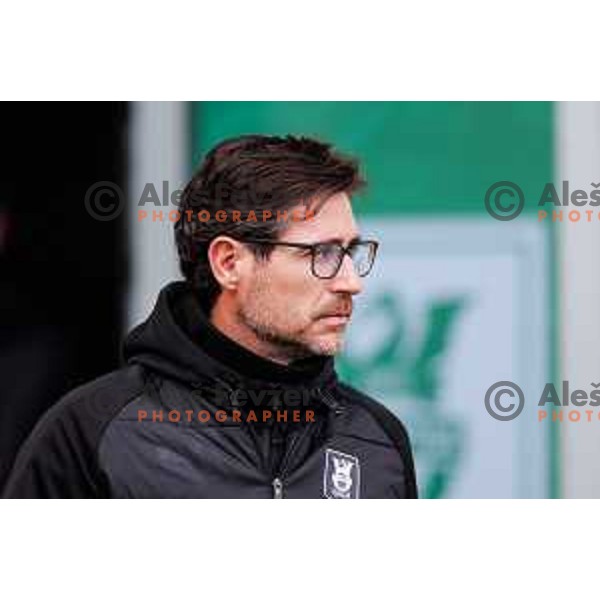 Victor Sanchez, head coach of Olimpija during Prva liga Telemach 2024/2025 football match between Olimpija and Primorje in Ljubljana, Slovenia on February 2, 2025