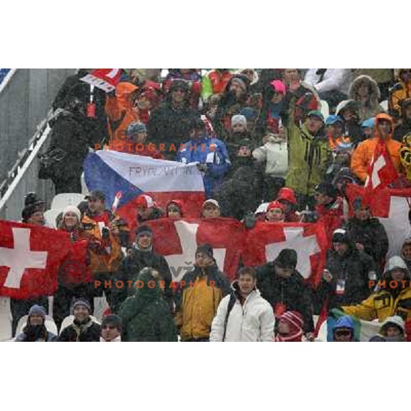 Fans at the stands