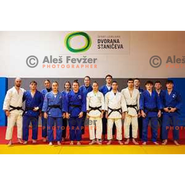 Luka Kuralt, coach of Slovenia Judo team during practice session before upcoming European Cup in Ljubljana, Slovenia on February 3, 2025