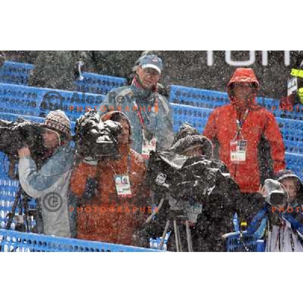 Cameraman in snow