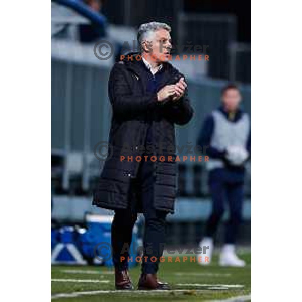 Oliver Bogatinov during Prva liga Telemach 2024/2025 football match between Koper and Olimpija at Bonifika Stadium in Koper on February 8, 2025
