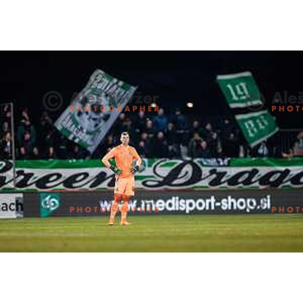 Matevz Vidovsek during Prva liga Telemach 2024/2025 football match between Koper and Olimpija at Bonifika Stadium in Koper on February 8, 2025