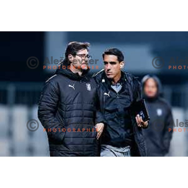 Victor Sanchez during Prva liga Telemach 2024/2025 football match between Koper and Olimpija at Bonifika Stadium in Koper on February 8, 2025