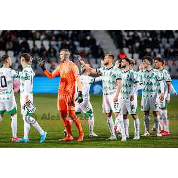Matevz Vidovsek during Prva liga Telemach 2024/2025 football match between Koper and Olimpija at Bonifika Stadium in Koper on February 8, 2025