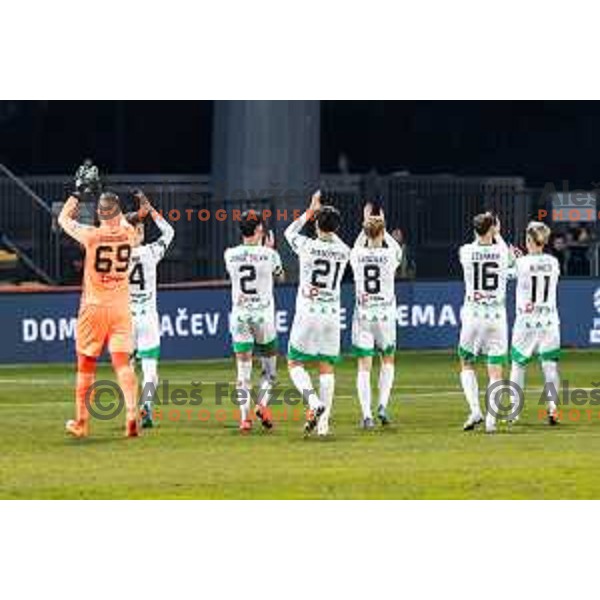 Matevz Vidovsek during Prva liga Telemach 2024/2025 football match between Koper and Olimpija at Bonifika Stadium in Koper on February 8, 2025