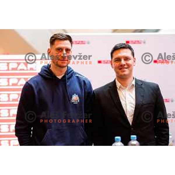Press conference of Spar Cup 2025 basketball in Ljubljana, Slovenia on February 11, 2025