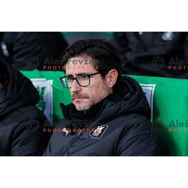 during Prva liga Telemach 2024/2025 football match between Olimpija and Nafta 1903 in Ljubljana, Slovenia on February 16, 2025