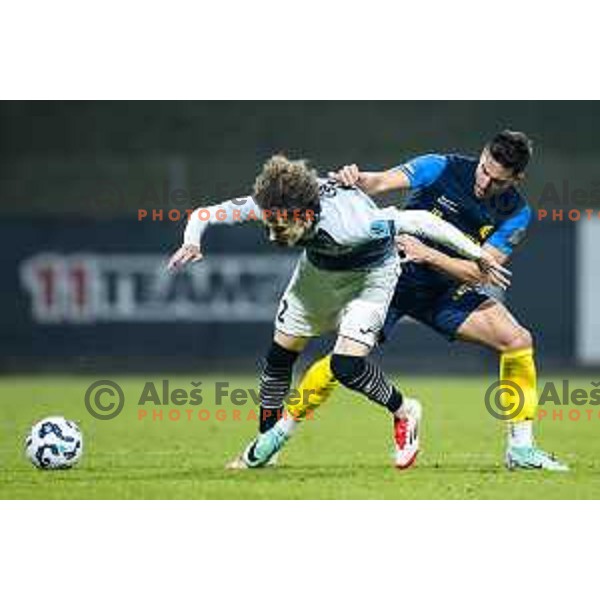 in action during Prva liga Telemach football match between Celje and Kalcer Radomlje in Stadion z’dezele, Celje, Slovenia on February 23, 2025. Photo: Jure Banfi