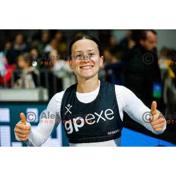 Spela Kolbl during UEFA Women\'s Nations League football match between Slovenia and Republic of Ireland at Bonifika Stadium in Koper, Slovenia on February 25, 2025