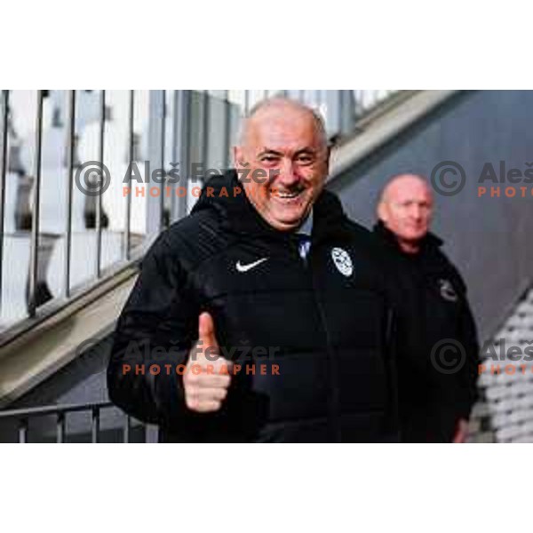 Radenko Mijatovic during UEFA Women\'s Nations League football match between Slovenia and Republic of Ireland at Bonifika Stadium in Koper, Slovenia on February 25, 2025