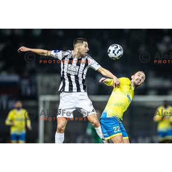 in action during Slovenian cup 2024/25 football match between NS Mura and Koper in Fazanerija, Murska Sobota, Slovenia on February 26, 2025. Photo: Jure Banfi