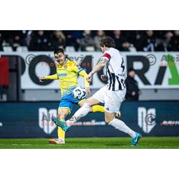 in action during Slovenian cup 2024/25 football match between NS Mura and Koper in Fazanerija, Murska Sobota, Slovenia on February 26, 2025. Photo: Jure Banfi