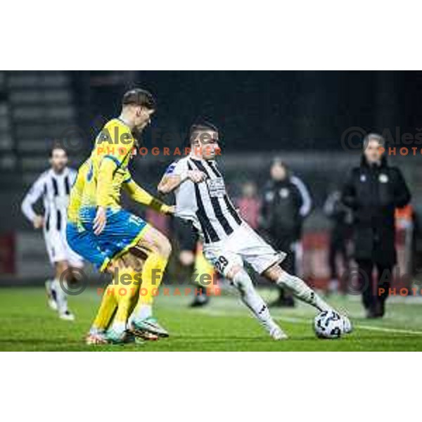 in action during Slovenian cup 2024/25 football match between NS Mura and Koper in Fazanerija, Murska Sobota, Slovenia on February 26, 2025. Photo: Jure Banfi