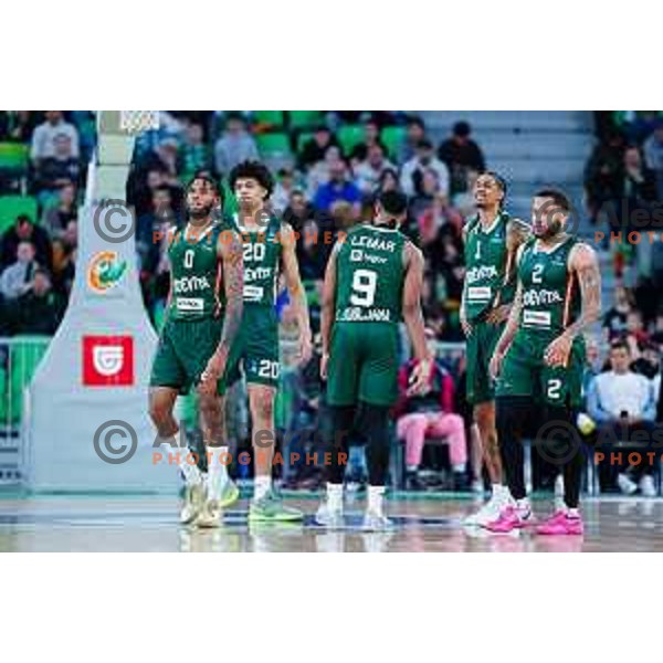 in action during eight-final of BKT EuroCup 2024/2025 basketball match between Cedevita Olimpija Ljubljana (SLO) and Besiktas Istanbul (TUR) in SRC Stozice, Ljubljana, Slovenia on March 5, 2025