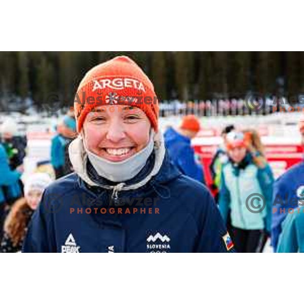 Anamarija Lampic at IBU World Cup Biathlon Women 12.5 km Short Individual at Pokljuka Sports Centre, Slovenia on March 13, 2025