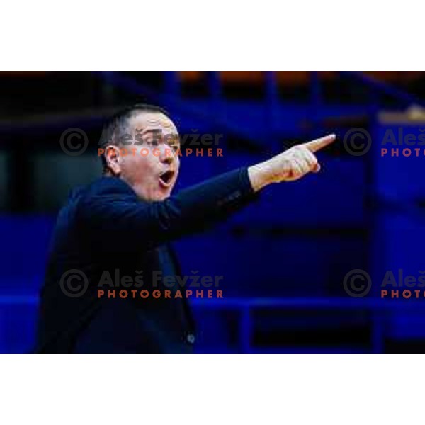 In action during OTP Bank League match between Kansai Helios and LTH Castings in Domzale on March 15, 2025