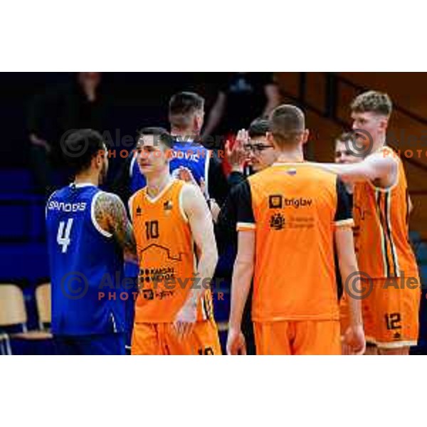 In action during OTP Bank League match between Kansai Helios and LTH Castings in Domzale on March 15, 2025