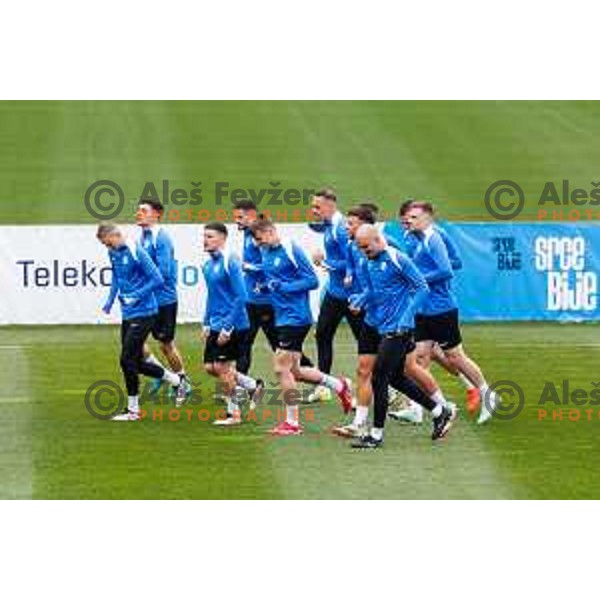 Of Slovenia National Football team during practice session before upcoming match against Slovakia in NNC Brdo pri Kranju, Slovenia on March 22, 2025