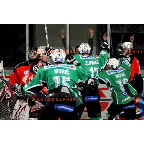 Zupancic, Music at ice-hockey game Tilia Olimpija- Acroni Jesenice in round 4 of EBEL league, played in Hala Tivoli, Ljubljana, Slovenia 28.9.2008. 