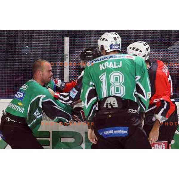Mitchell at ice-hockey game Tilia Olimpija- Acroni Jesenice in round 4 of EBEL league, played in Hala Tivoli, Ljubljana, Slovenia 28.9.2008. 