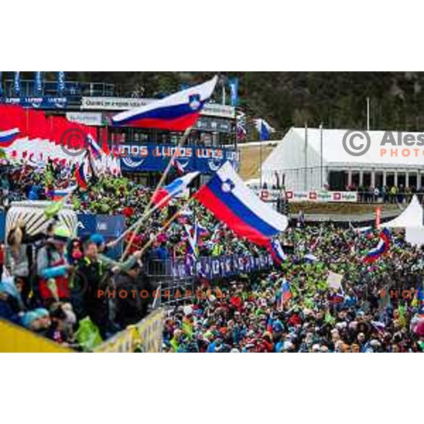 during qualifying day of ski flying competition in Planica, on March 27st, 2025 in Planica, Slovenia.