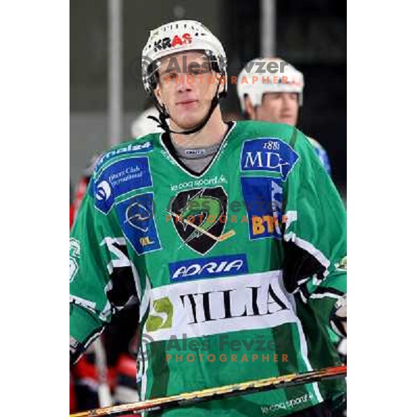 Groznik at ice-hockey game Tilia Olimpija-Acroni Jesenice in round 4 of EBEL league, played in Hala tivoli, Ljubljana, Slovenia 28.9.2008. Tilia Olimpija won 5:2. 