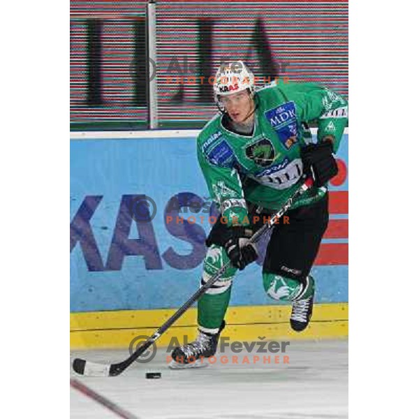 Ziga Pavlin at ice-hockey game Tilia Olimpija-Acroni Jesenice in round 4 of EBEL league, played in Hala tivoli, Ljubljana, Slovenia 28.9.2008. Tilia Olimpija won 5:2. 