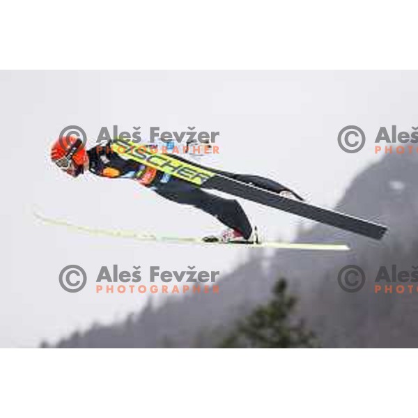 Markus Eisenbichler (GER) during Team Event at FIS Ski Flying Competition at The Final of FIS Ski- jumping World Cup 2024/2025 in Planica, Slovenia on March 29, 2025