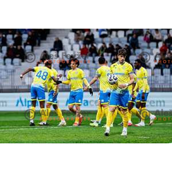 Deni Juric of Koper missed a penalty kick during Prva liga Telemach 2024/2025 football match between Koper and Mura at Bonifika Stadium in Koper on March 29, 2025