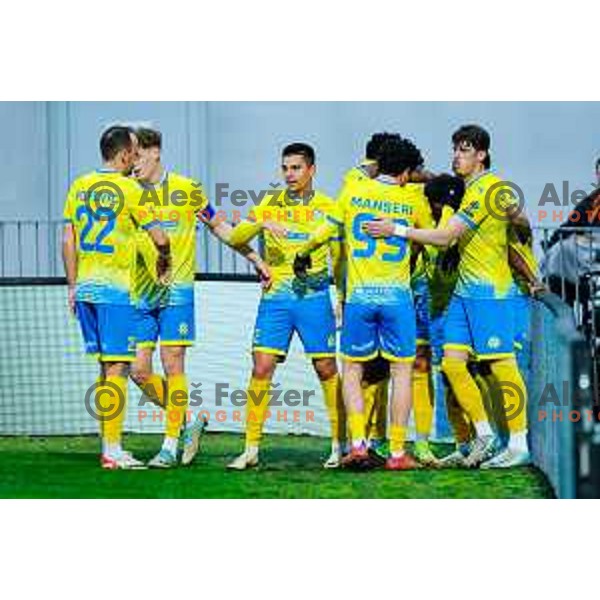 in action during Prva liga Telemach 2024/2025 football match between Koper and Mura at Bonifika Stadium in Koper on March 29, 2025