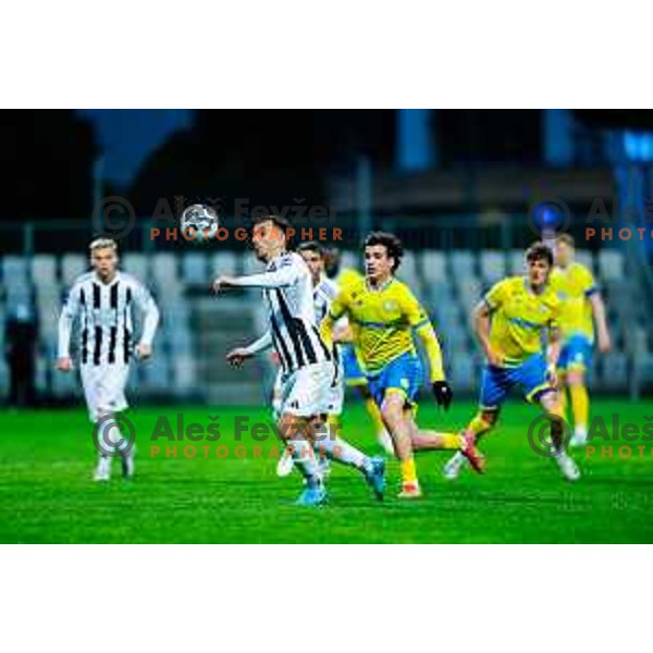 in action during Prva liga Telemach 2024/2025 football match between Koper and Mura at Bonifika Stadium in Koper on March 29, 2025