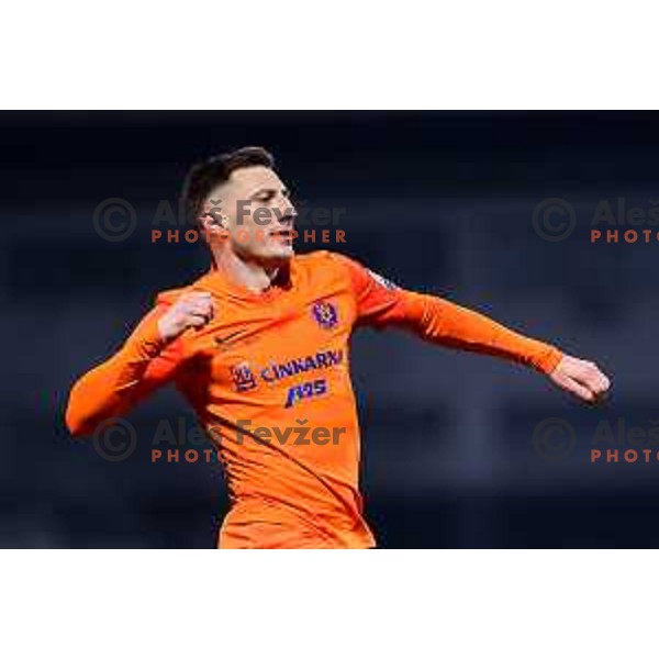 in action during Prva liga Telemach 2024/2025 football match between Domzale and Celje at Sportni park Domzale in Domzale on March 29, 2025. Photo: Filip Barbalic