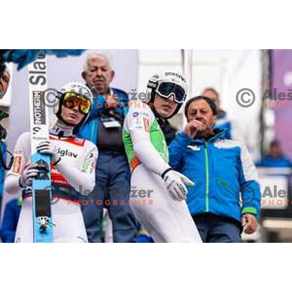 Timi Zajc (SLO) at FIS Ski Flying Competition at The Final of FIS Ski-jumping World Cup 2024/2025 in Planica, Slovenia on March 30, 2025. Photo Grega Valancic