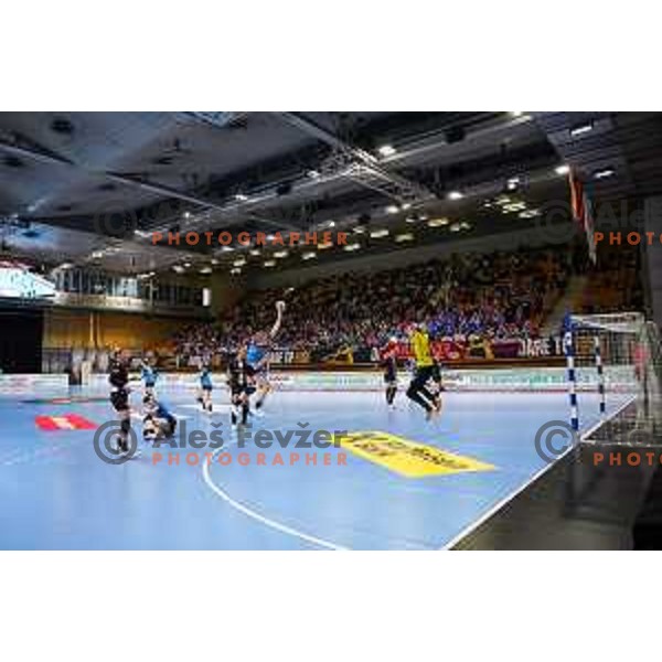 Hala Tivoli during EHF Women\'s Champions League match between Krim Mercator Ljubljana and HB Ludwigsburg in Ljubljana, Slovenia on March 30, 2025. Photo: Filip Barbalic