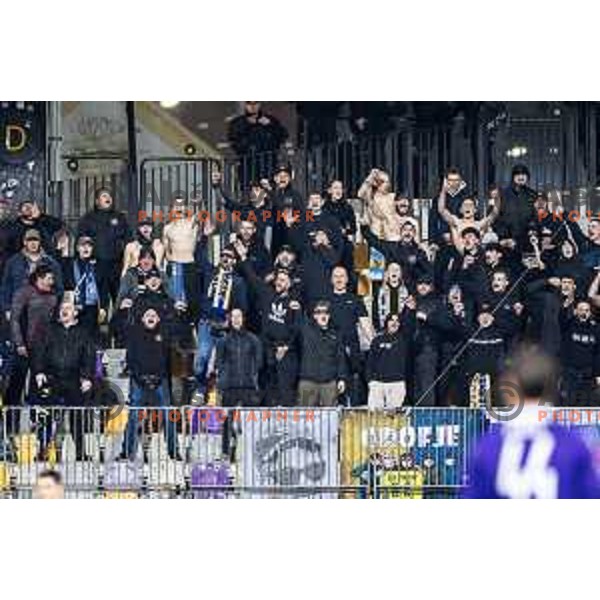 in action during Slovenian Cup 2024/25 quarter-finals football match between Maribor and Celje in Ljudski vrt, Maribor, Slovenia on April 2, 2025. Photo: Jure Banfi