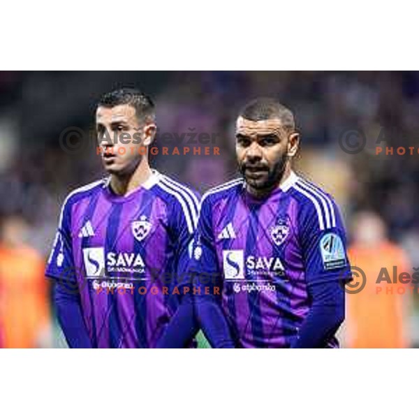 Hilal Soudani in action during Slovenian Cup 2024/25 quarter-finals football match between Maribor and Celje in Ljudski vrt, Maribor, Slovenia on April 2, 2025. Photo: Jure Banfi